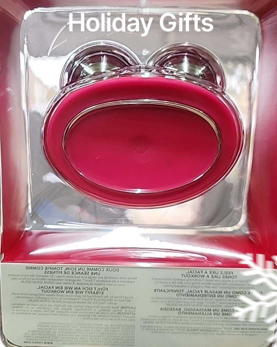 FOREO Bear Smart Microcurrent Facial Toning Device Fushia