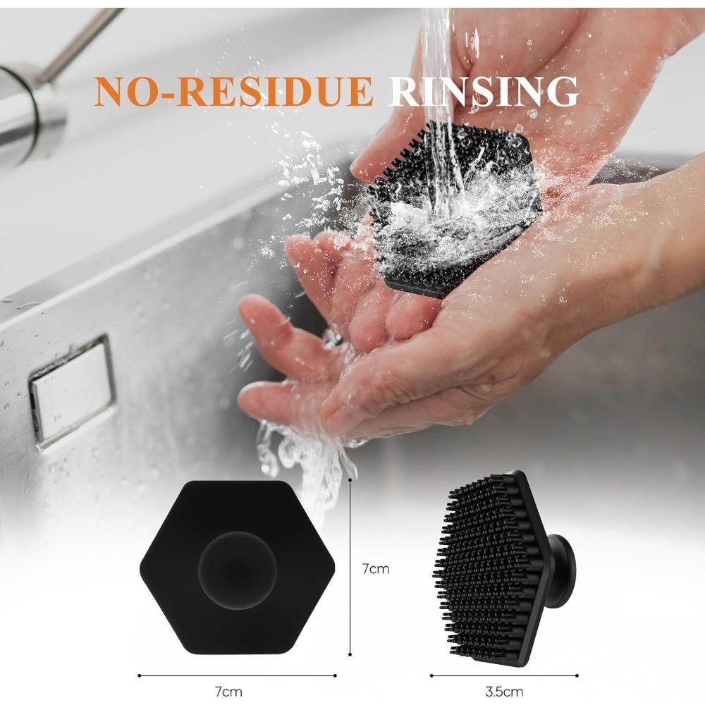 Silicone Face Scrubber for Men, Gentle Exfoliator Pad & Massager, Facial