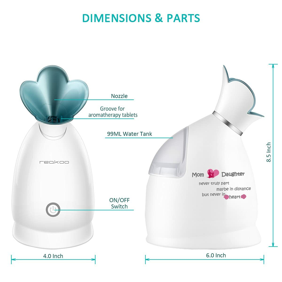 Facial Steamer Hot Mist Home Spa with Aromatherapy Design Holiday Gift Birthday