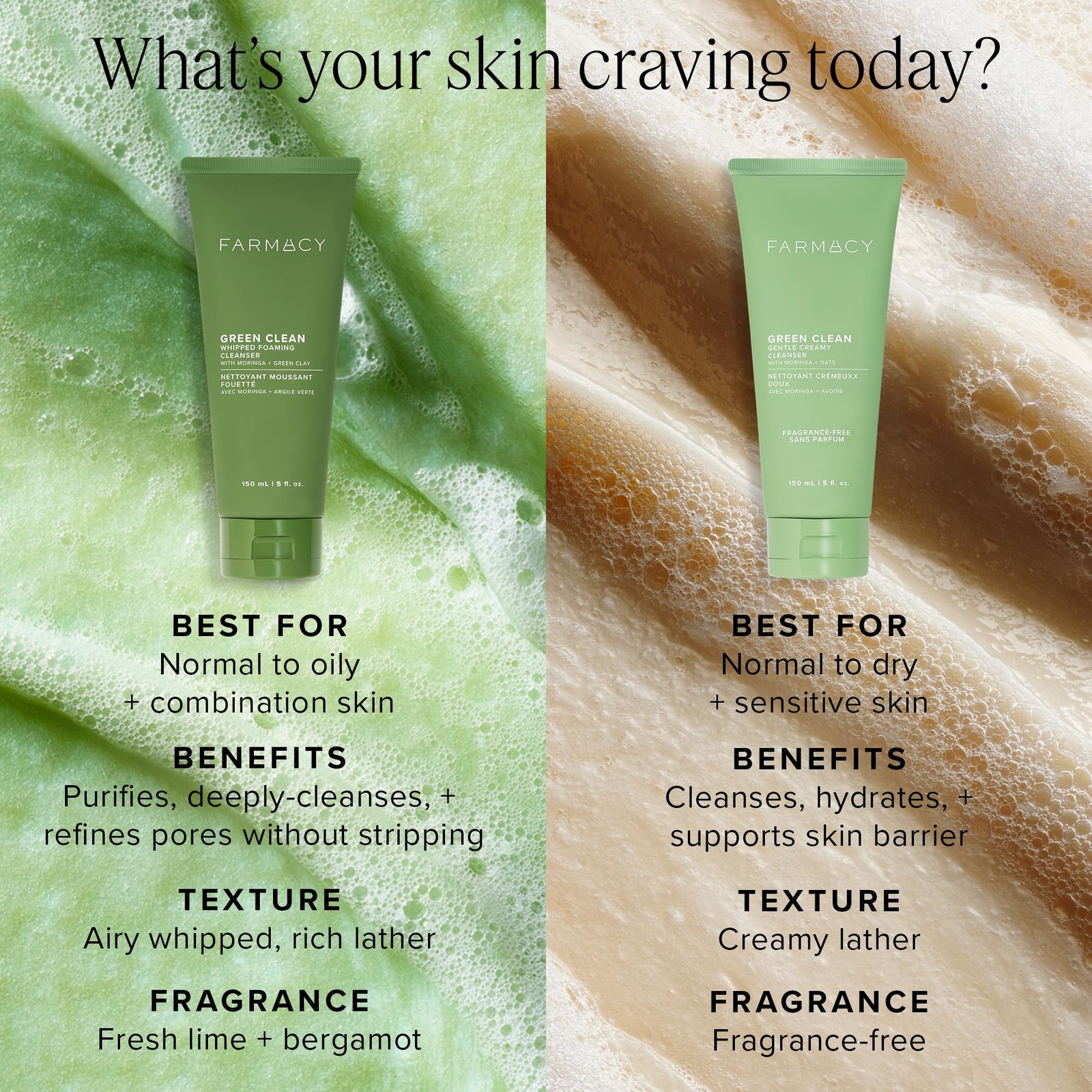 Farmacy Gentle Creamy Face Cleanser – Hydrating Facial 5 Fl Oz (Pack of 1)
