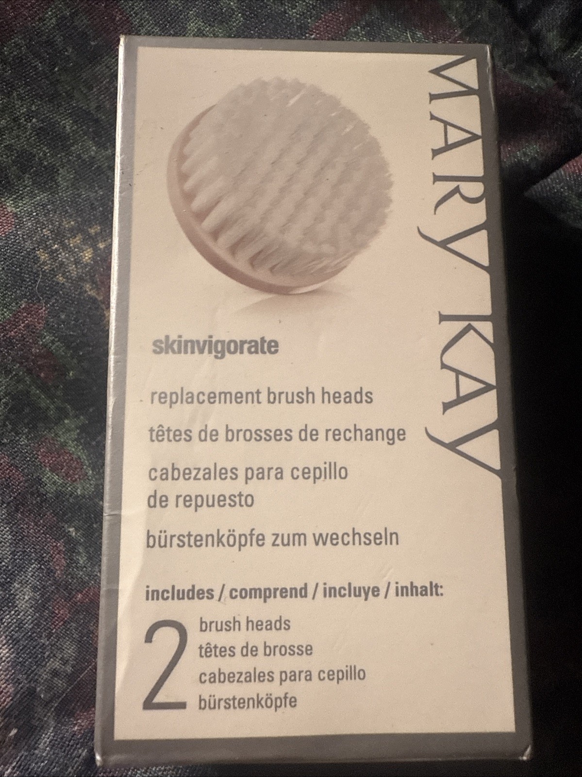 Mary Kay Skinvigorate Replacement Brush Heads 2 Pk Facial Cleansing Brush NEW