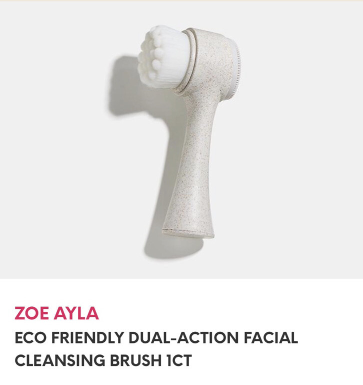 Zoe Ayla Eco Friendly Dual Facial Cleansing Brush FULL SIZE; SEALED BOX $33