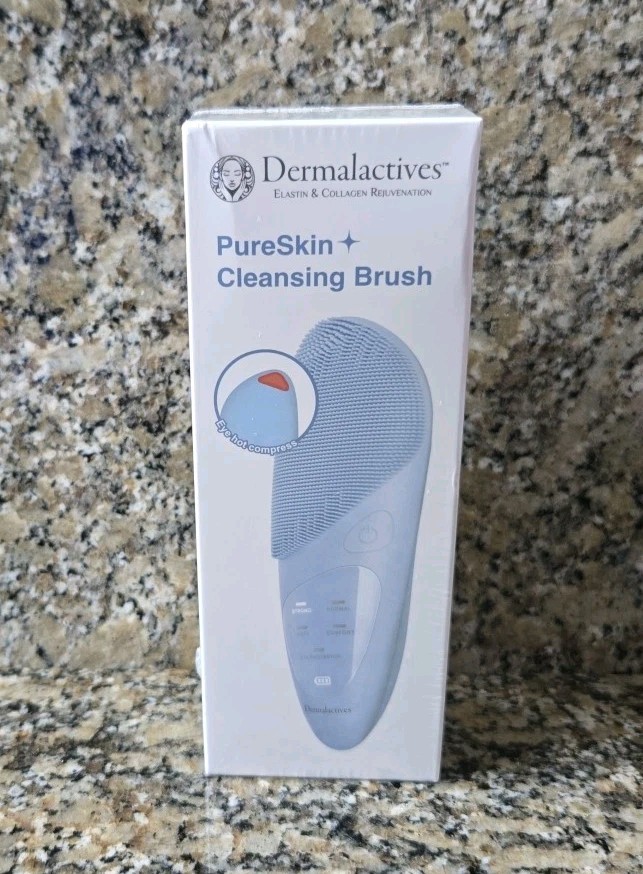 Dermalactives PureSkin Cleansing Brush New In Sealed Box. Free Shipping