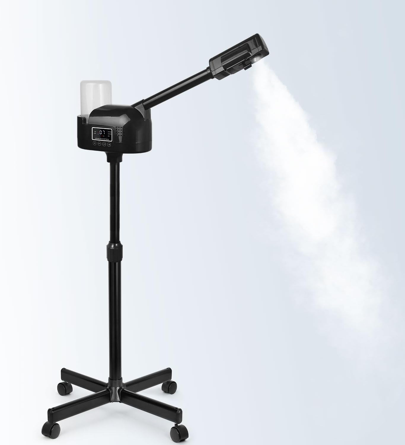 Professional Facial Steamer, Black Facial Steamer Upgrade PTC Heating, Esthetici