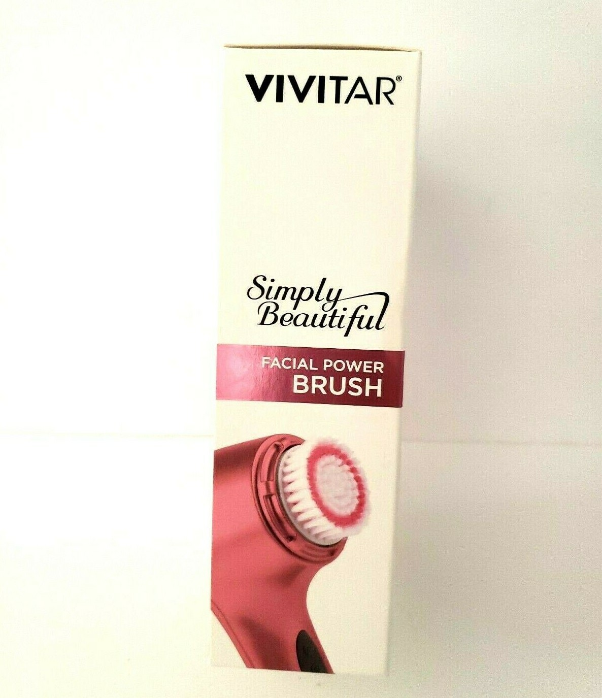 Vivitar Simply Beautiful Facial Power Brush Pink Soft Touch Series New