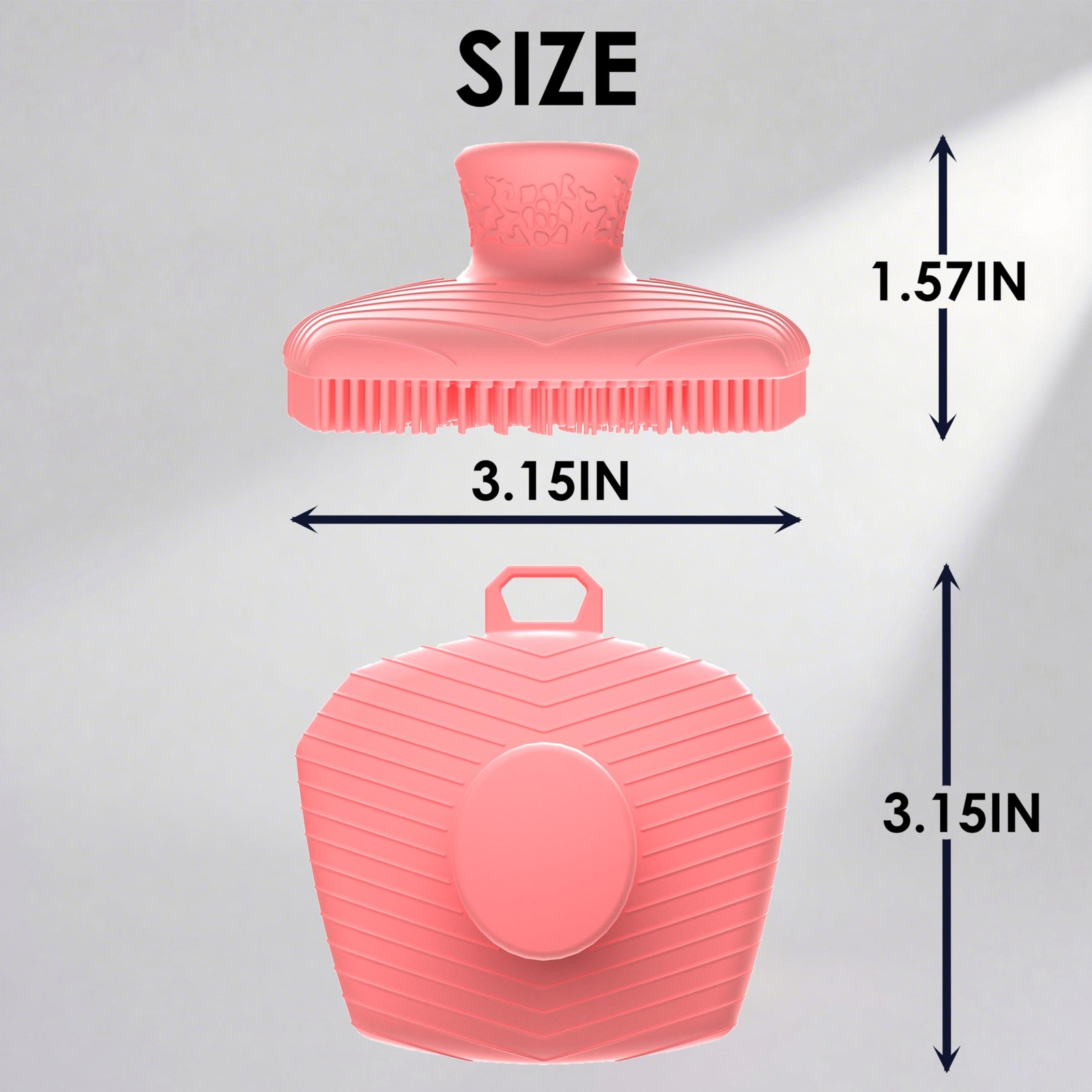 RamPula Face Scrubber, Silicone Exfoliating Brush for Men Women, Facial Pink
