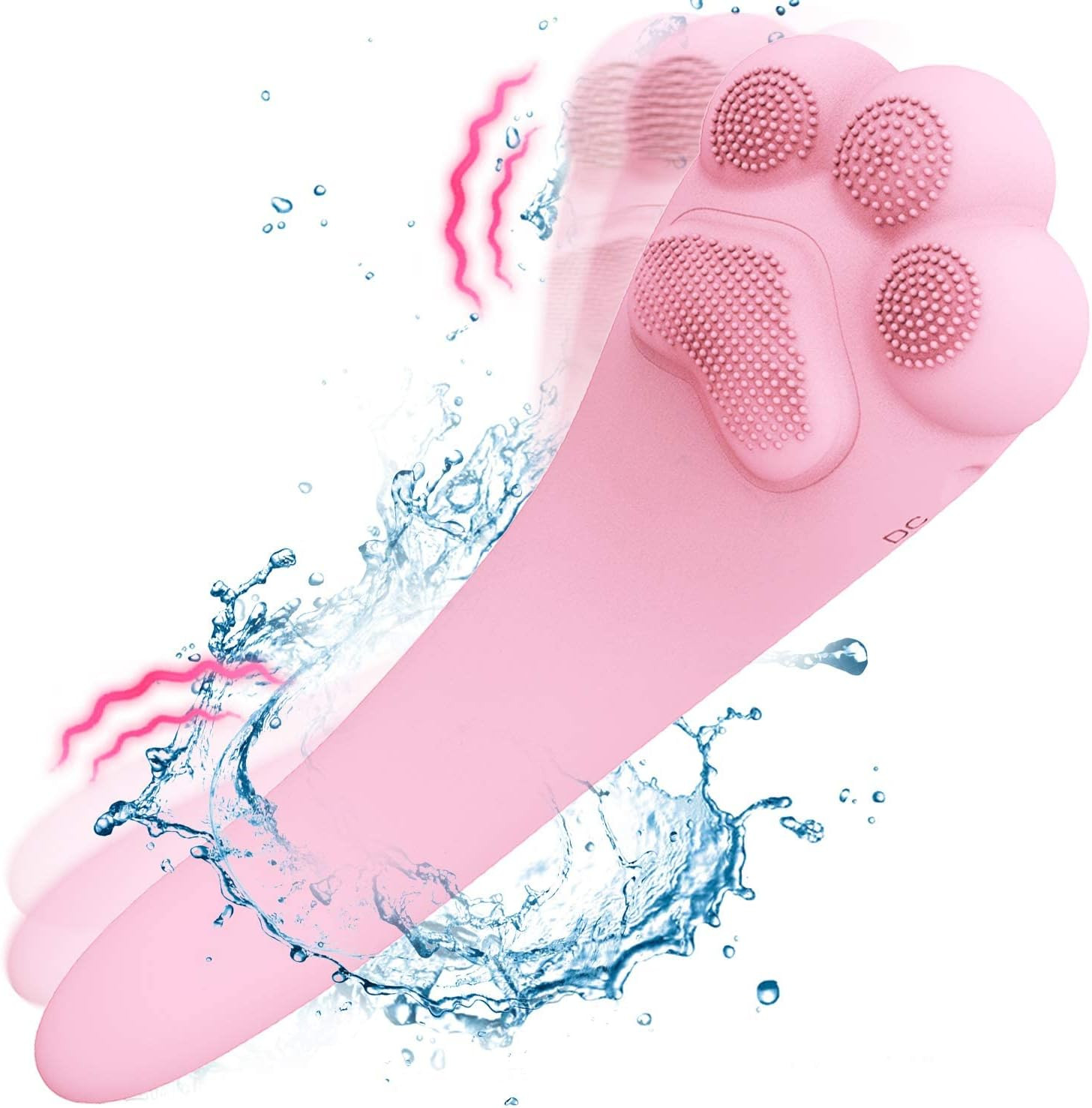Sonic Silicone Facial Cleansing Brush, Rechargeable Deep Clean Face Massager