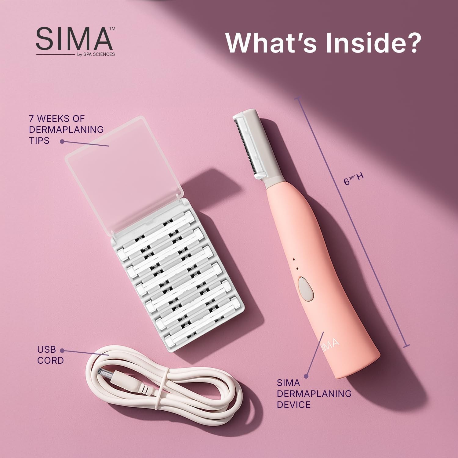 Patented Dermaplane Razor for Women – 2-in-1 Facial Exfoliation & Hair Removal,