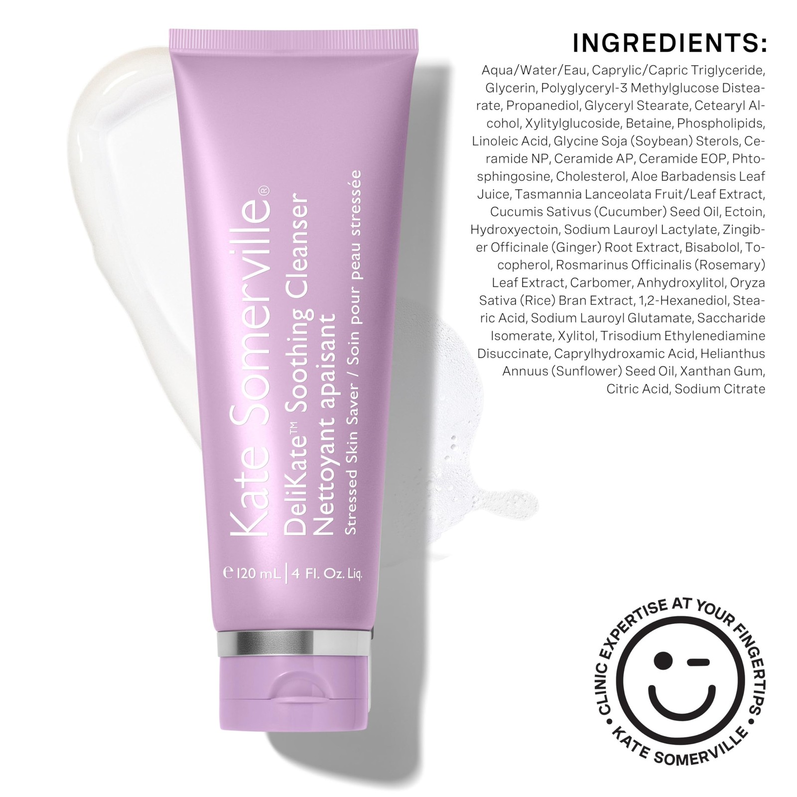 Kate Somerville DeliKate Soothing Cleanser – Hydrating 4 Fl Oz (Pack of 1)