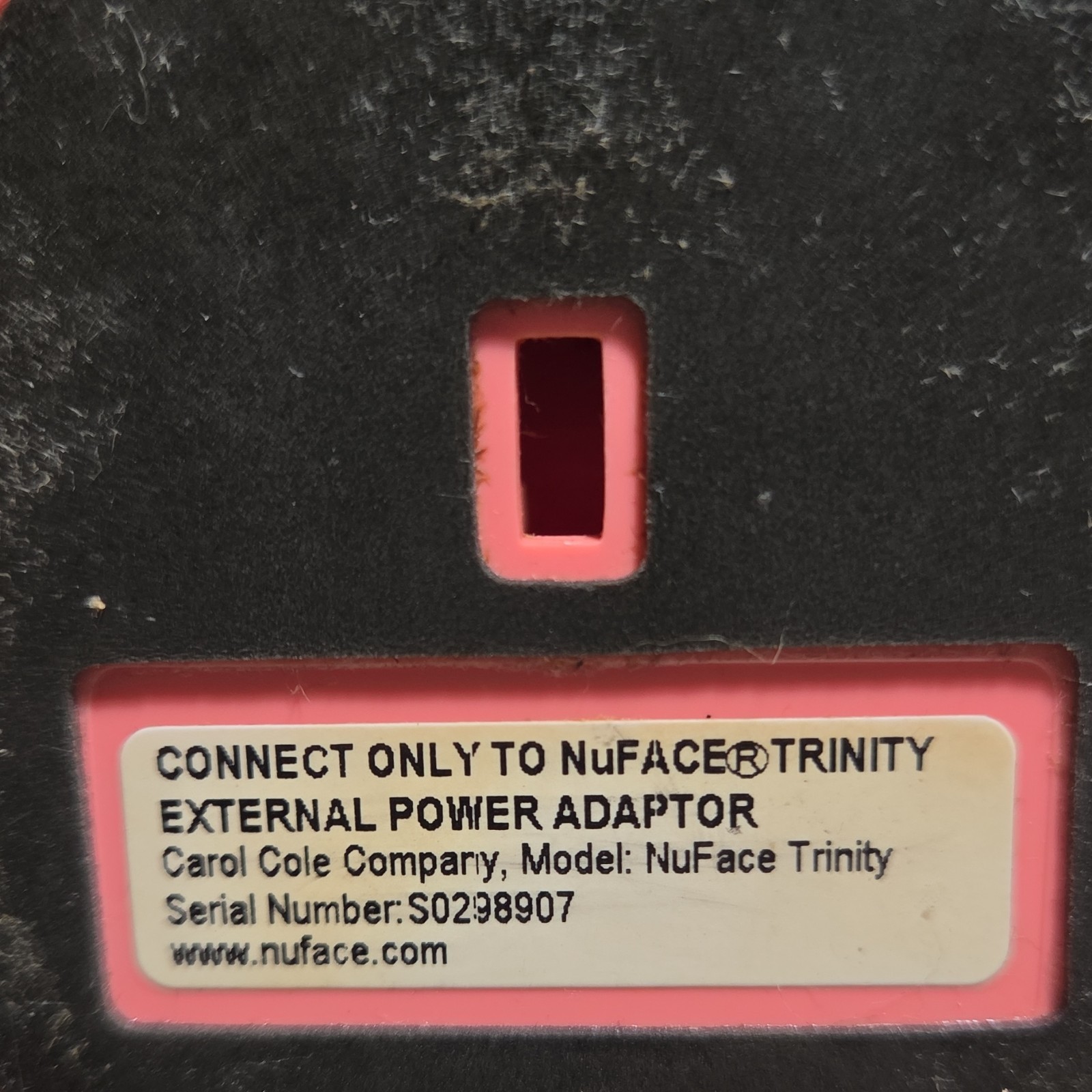 NuFACE Trinity Pink Facial Toning Device Electric Plastic Stainless Steel