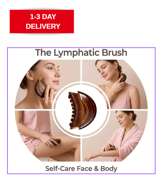 Lymphatic Contour Face Brush for Sculpting, lymphatic Face Brush gua sha facial