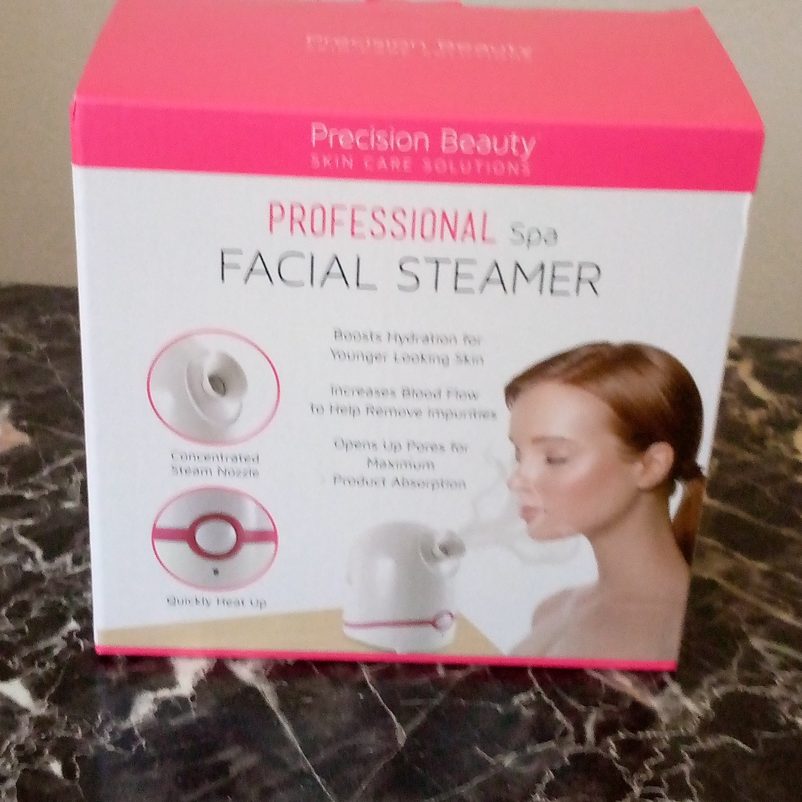 Facial Steamer Professional Spa Face Steamer Skin Care Pores Hydration White NEW