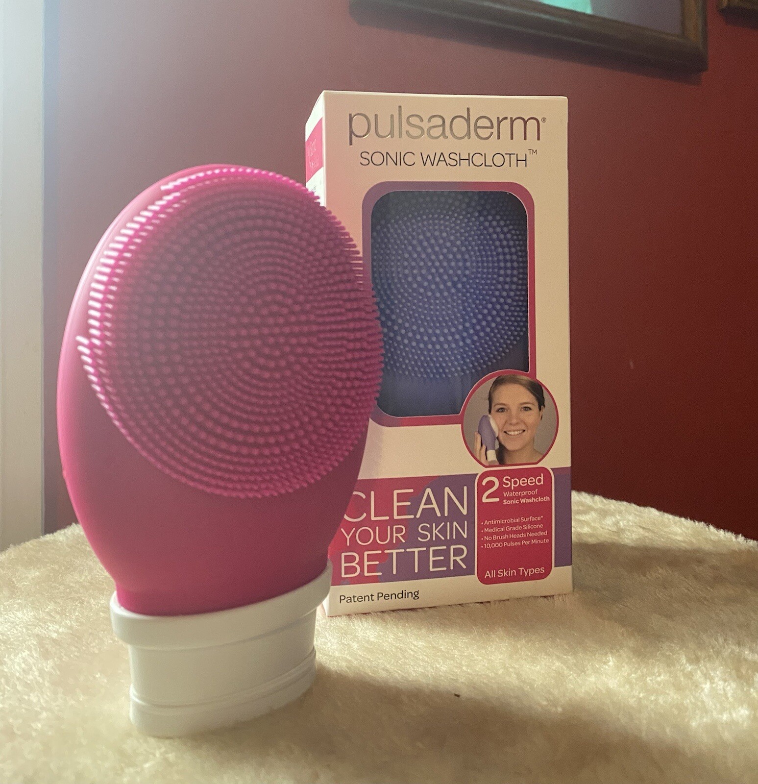 Pulsaderm 2 Speed Sonic Washcloth in Purple (new in box)