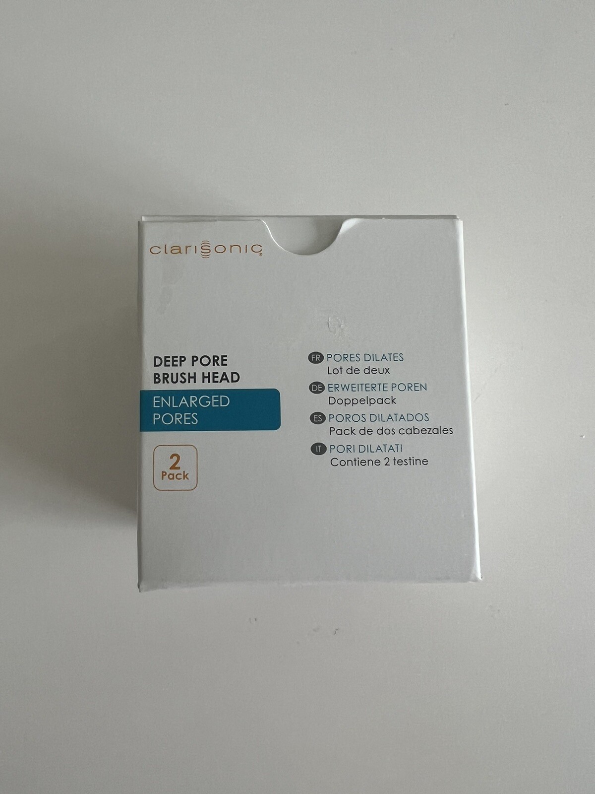 New Authentic Clarisonic Deep Pore Brush Heads 2 Pack