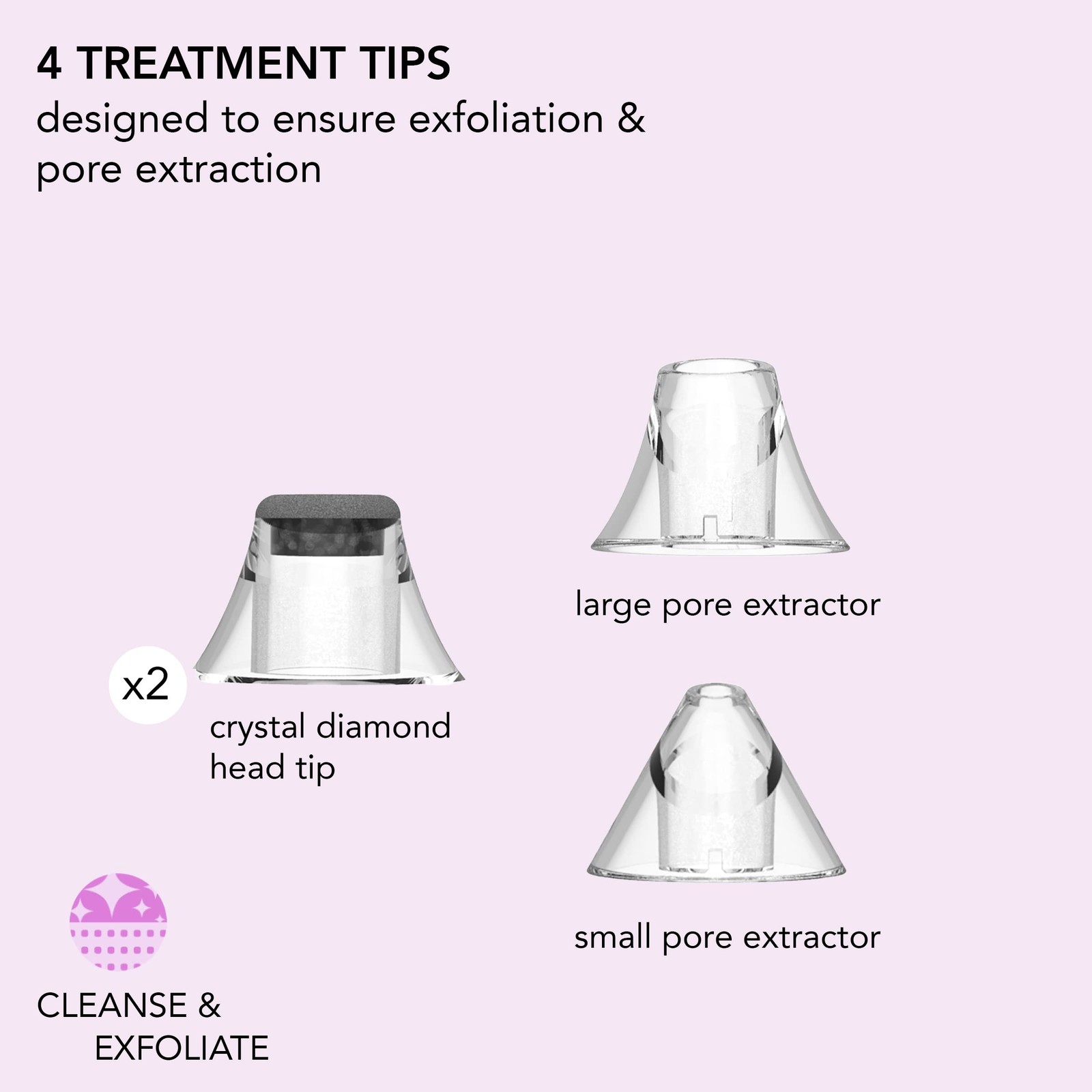 skn by conair Pore Purifier Advanced Microdermabrasion Tool Attachments MD03