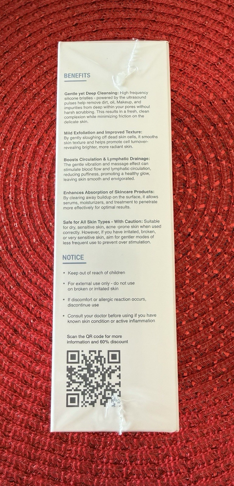 Dermalactives PureSkin Cleansing Brush NEW Sealed Box 5 Cleaning Modes