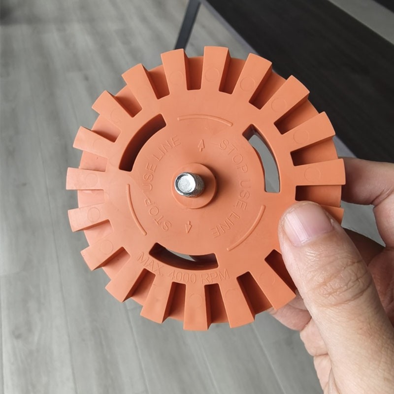 High Performances Rubber Wheel Accessories For Easily Sticker And Glues Removal