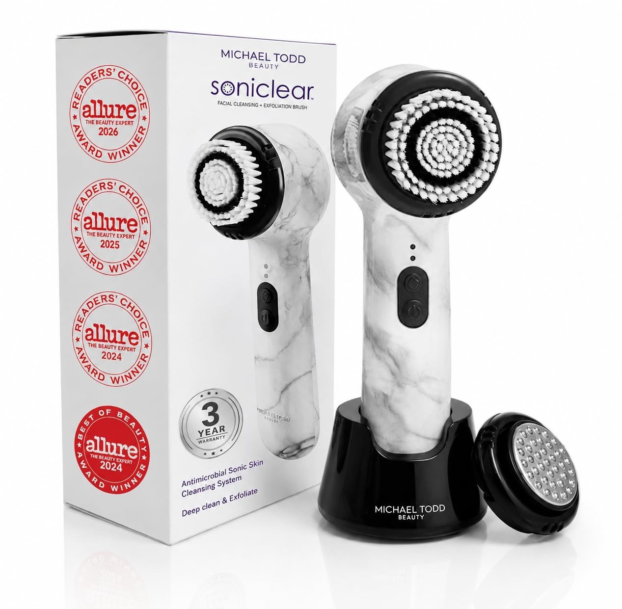 Soniclear Allure 2026 Facial Cleansing Brush with Exfoliation, Sonic No