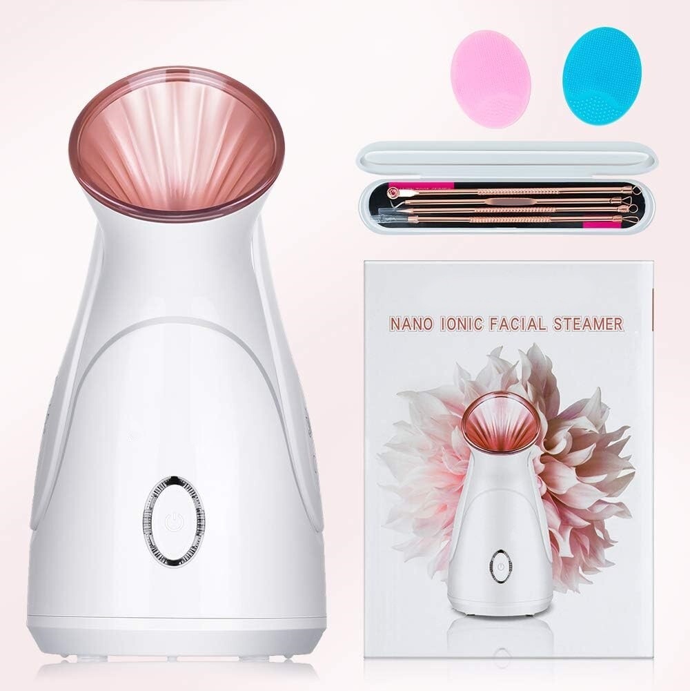 Vaporizador Facial Nano Ionic Vaporizador Facial Limpieza Profunda para Mujer US