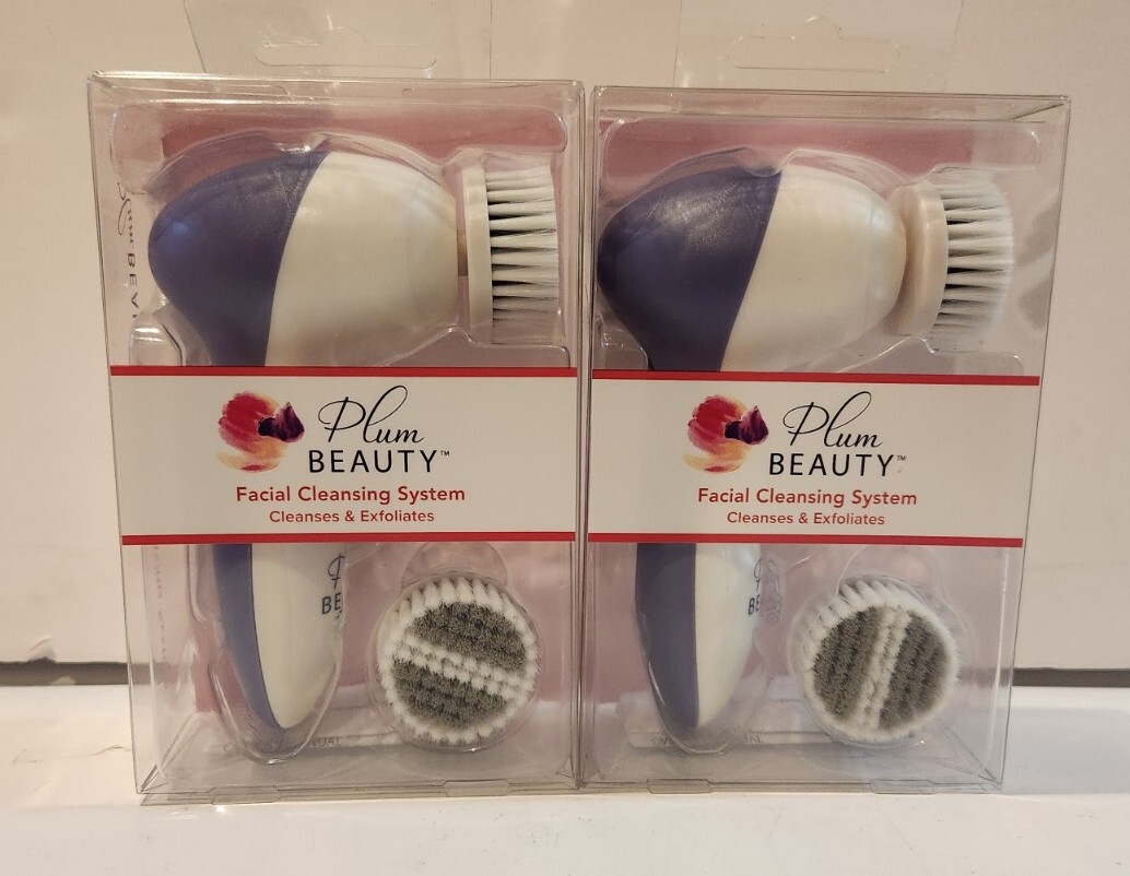 Plum Beauty Facial Cleansing System Cleanses Exfoliates Two Systems Each Order