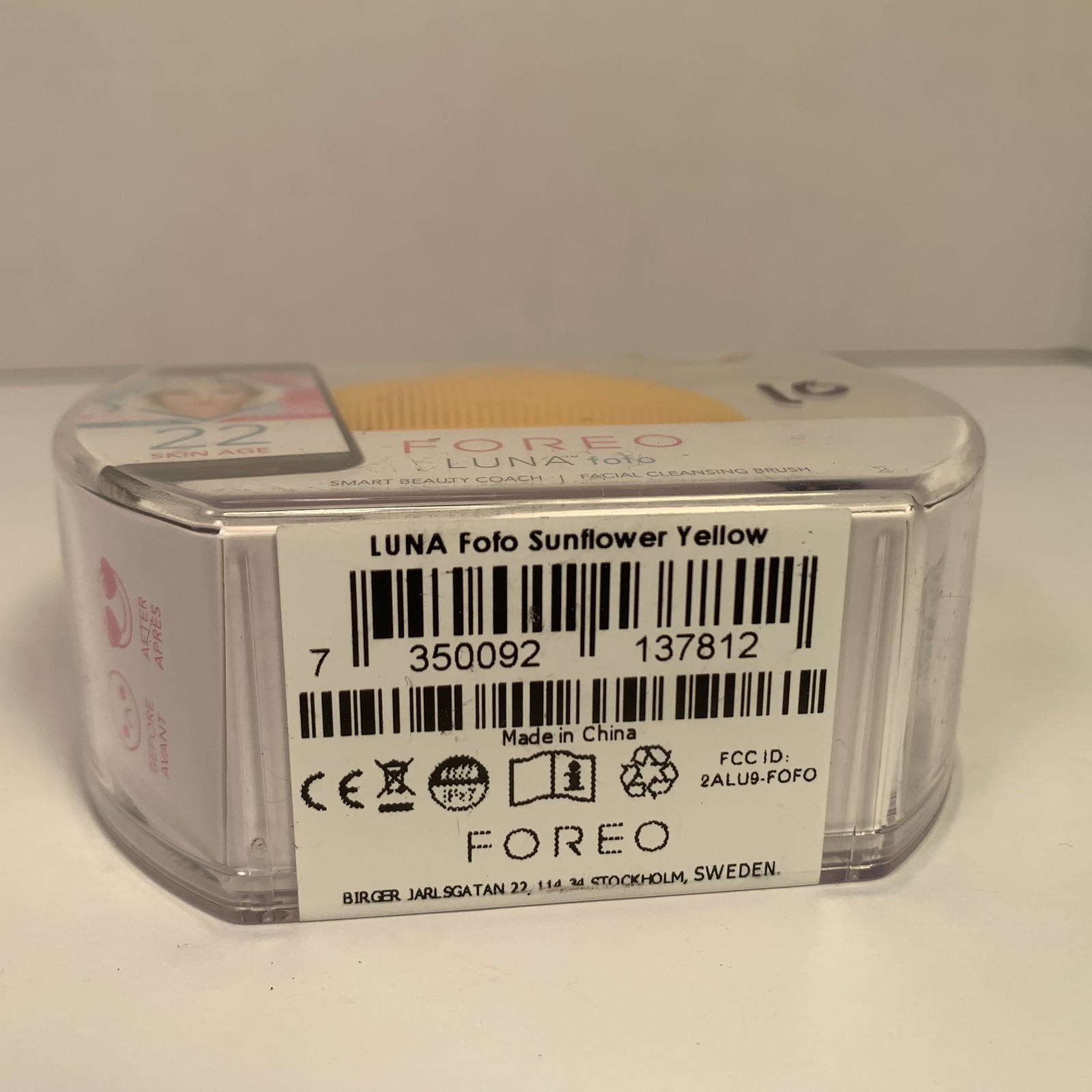 Foreo Luna FoFo Smart Beauty Facial Cleansing Brush – Sunflower Yellow