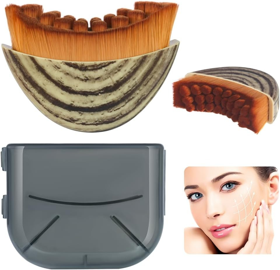 Lymphatic Contour Face Brush,Gua Sha Brush for Facial Contouring and Lymphatic D