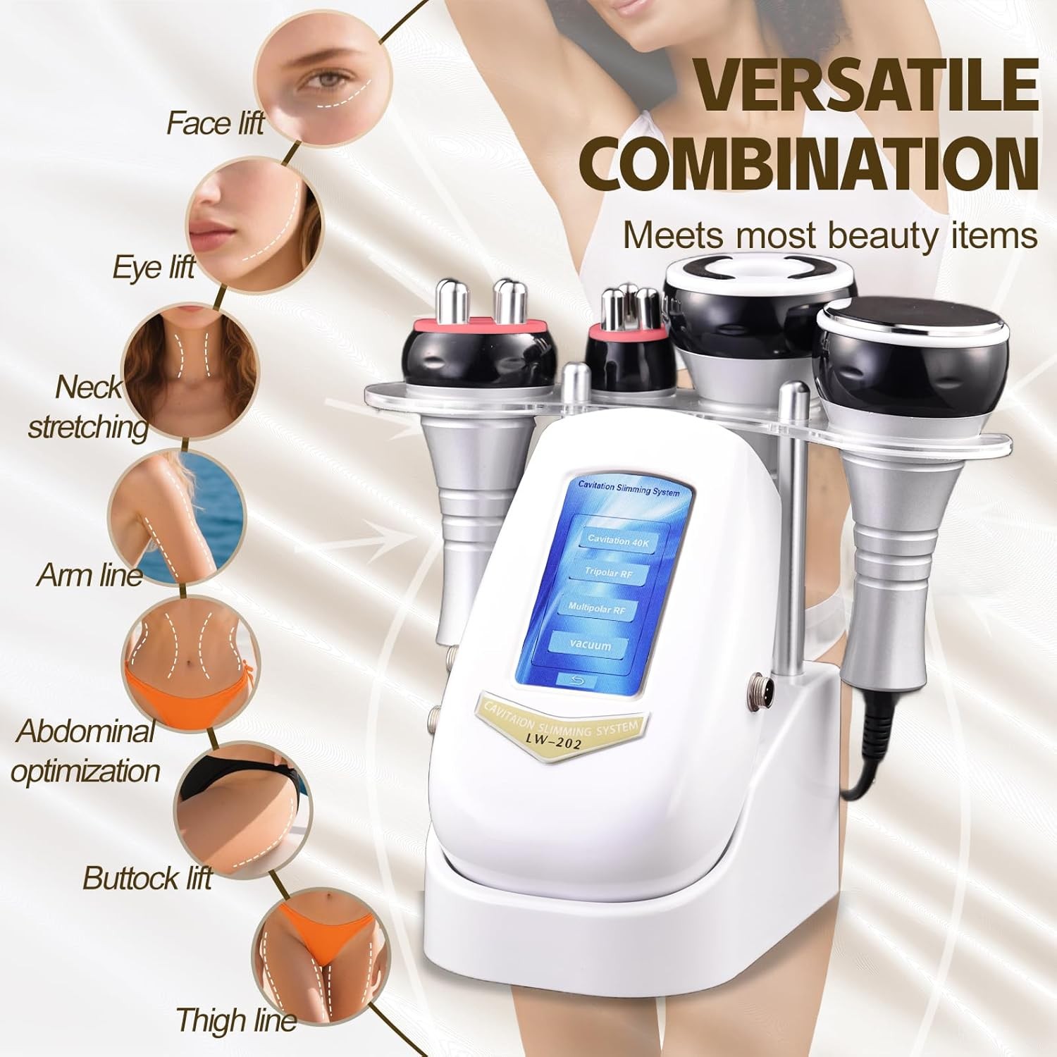 4 Function Handles Facial Beauty Device Home Salon Delicate