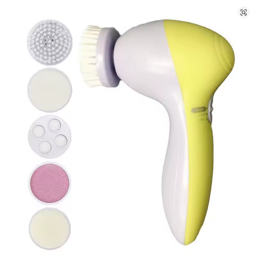 Electric Facial Cleaner 5in1 Face Wash Brush Skin Care Massager Blackhead Tool