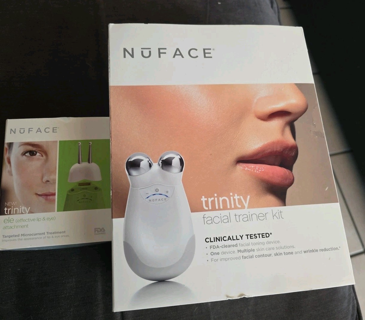 NuFACE Trinity Facial Trainer Device Kit/ WITH ELE LIP AND EYE ATTACHMENT