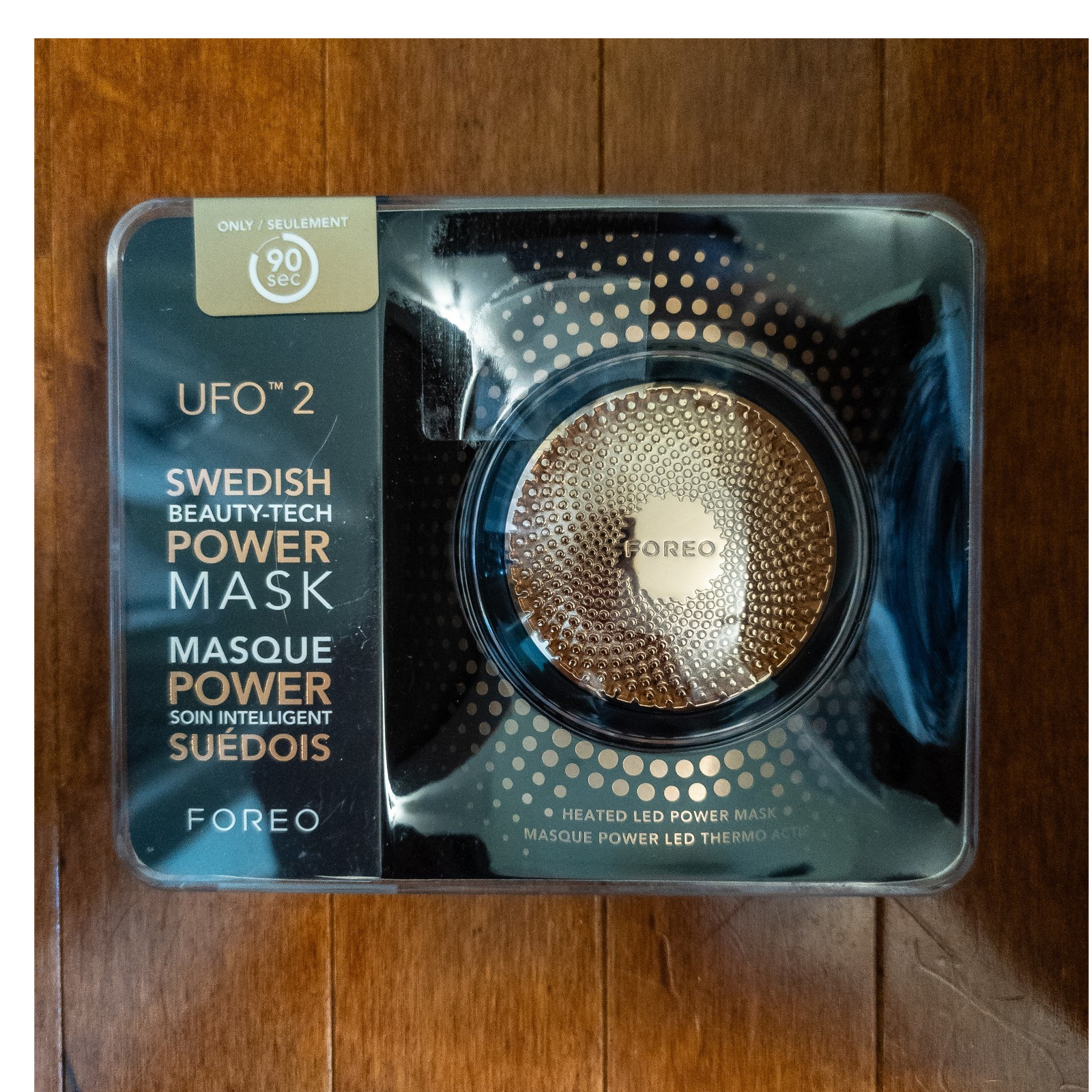FOREO UFO 2 Black Heated LED Power Facial Mask Device App Connected