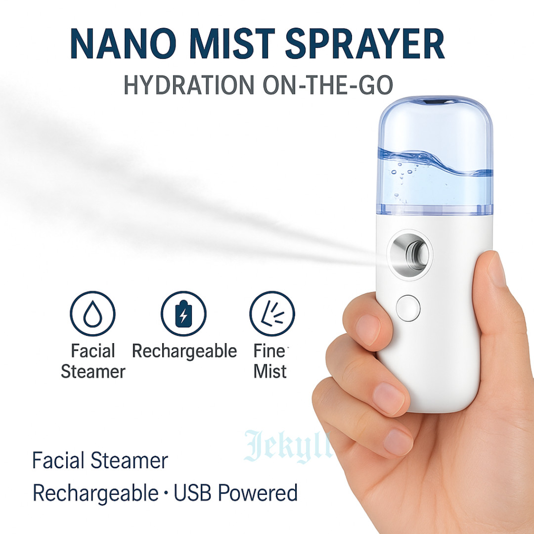 2pcs 30ml Nano Facial Steamer Mister Humidifier Face Mist Sprayer Atomizer
