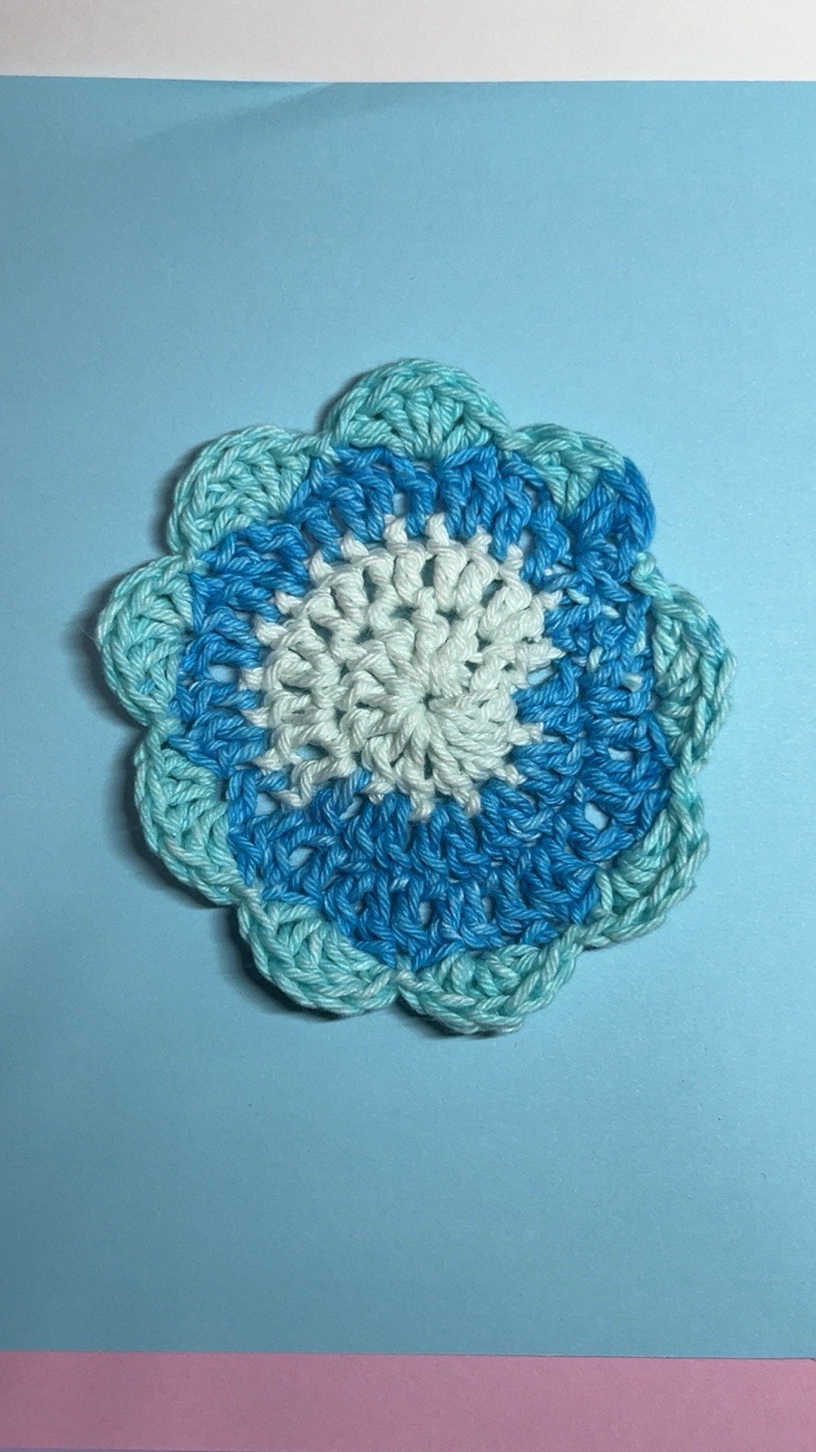 Hand Crochet Round Facial Scrubbies Cotton Yarn Tan Beige Reusable Washable
