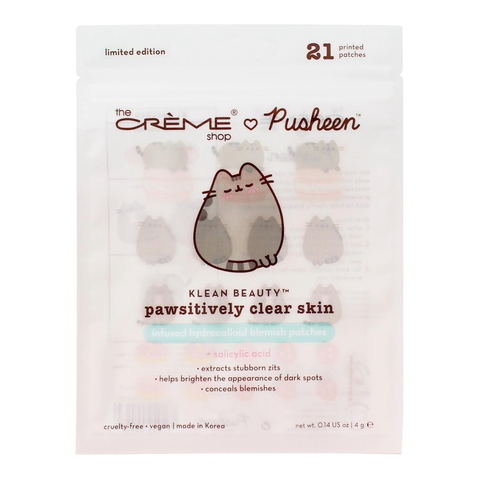 The Crème Shop X PUSHEEN KLEAN BEAUTY Pawsitively Clear Skin Infused…