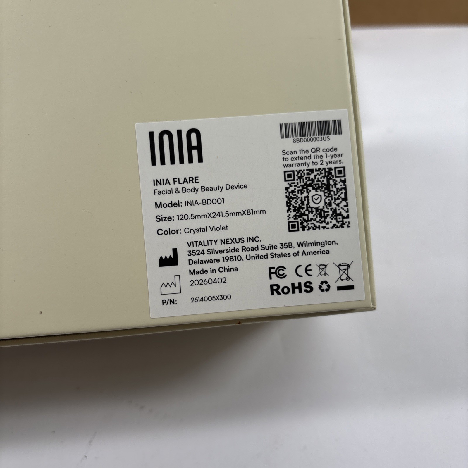 INIA Flare 3-in-1 Microcurrent Facial Device Red Light Therapy for Face and Neck