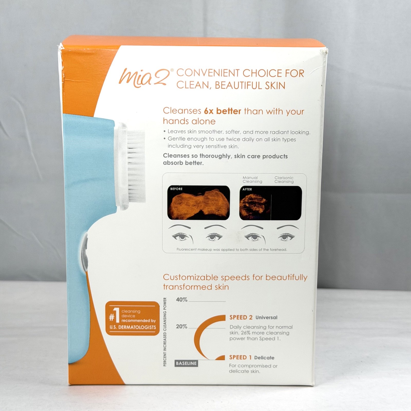 Clarisonic Mia 2 Sonic Facial Skin Cleansing Brush System – Sea Breeze / New
