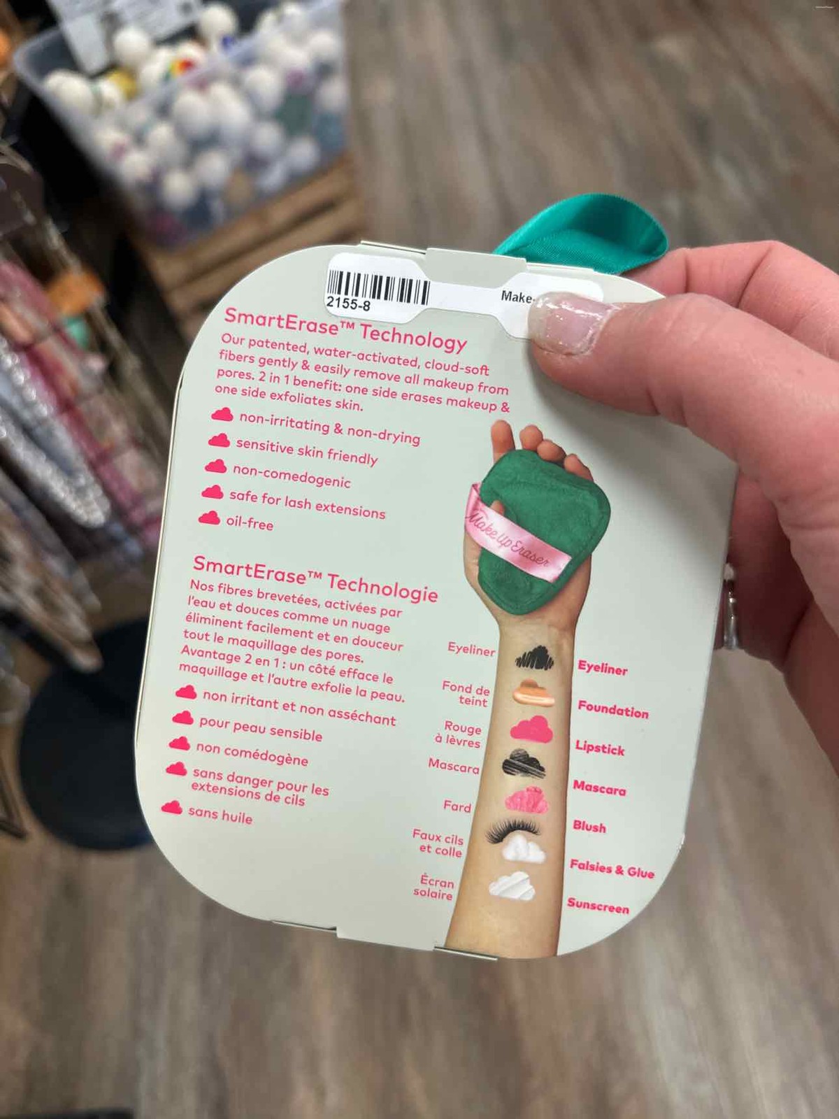 The Original Make Up Eraser, Recycled, 7 Day Set in Green