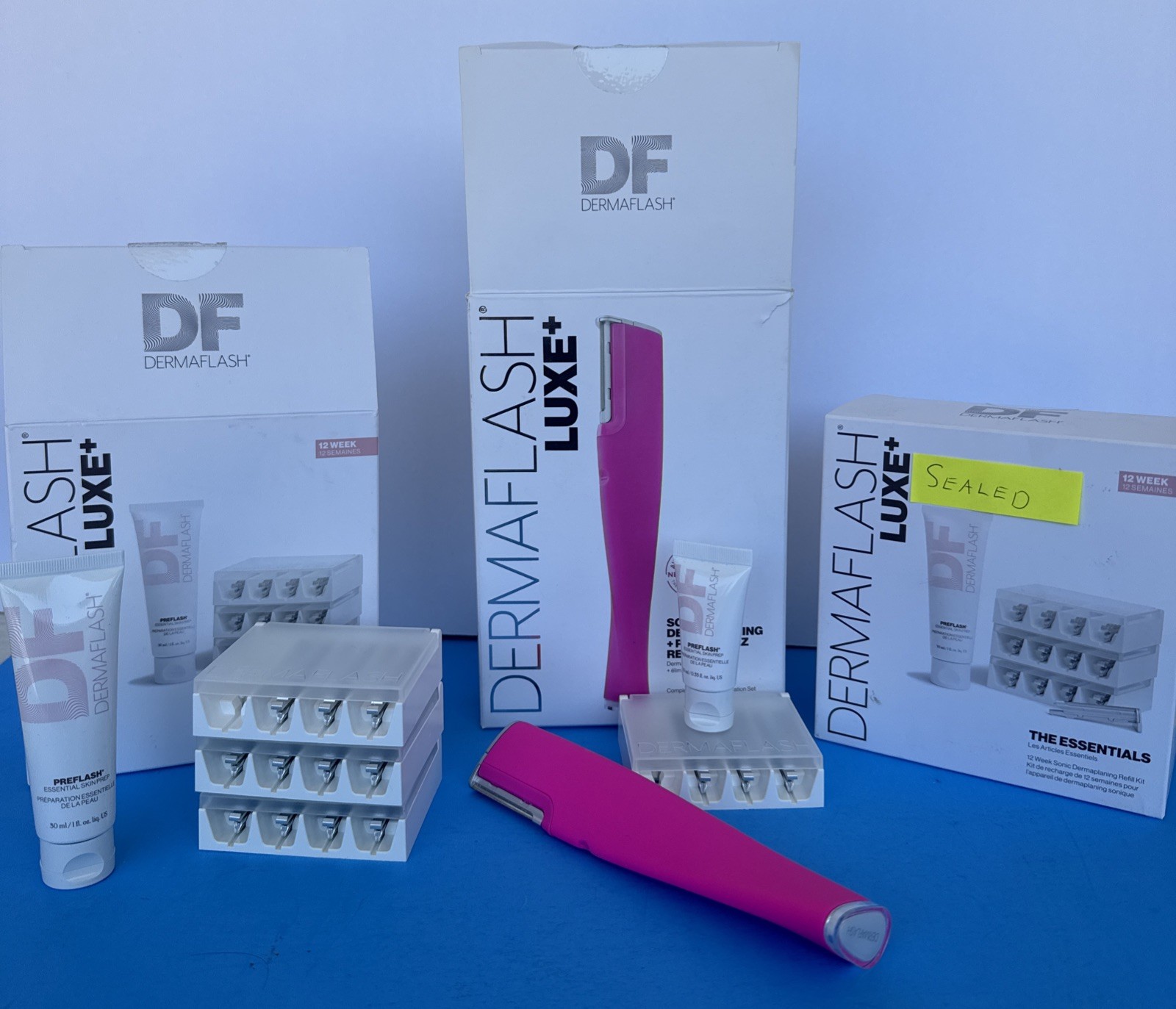 DERMAFLASH LUXE+ Device, Anti Aging, Exfoliation, Hair Removal, and Dermaplaning