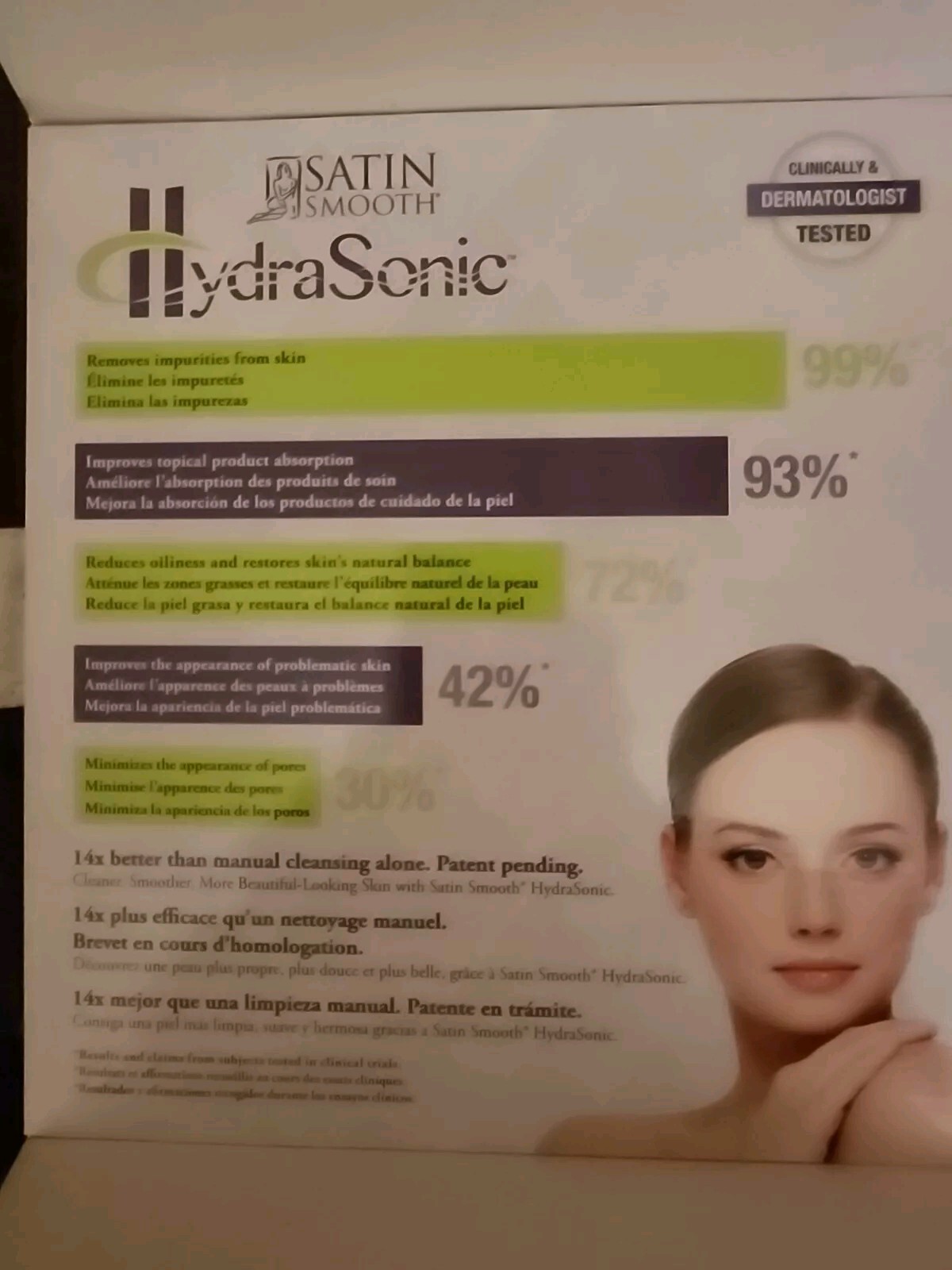 SATIN SILK HYDRASONIC PROFESSIONAL DERMAL CLEANSING TECHNOLOGY NOB –