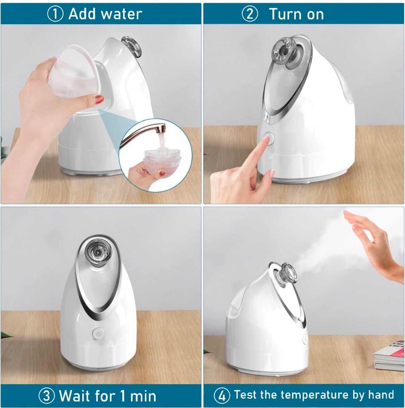 Vanity Planet Facial Steamer Cleanse Hydrate Softens Skin VNT06112