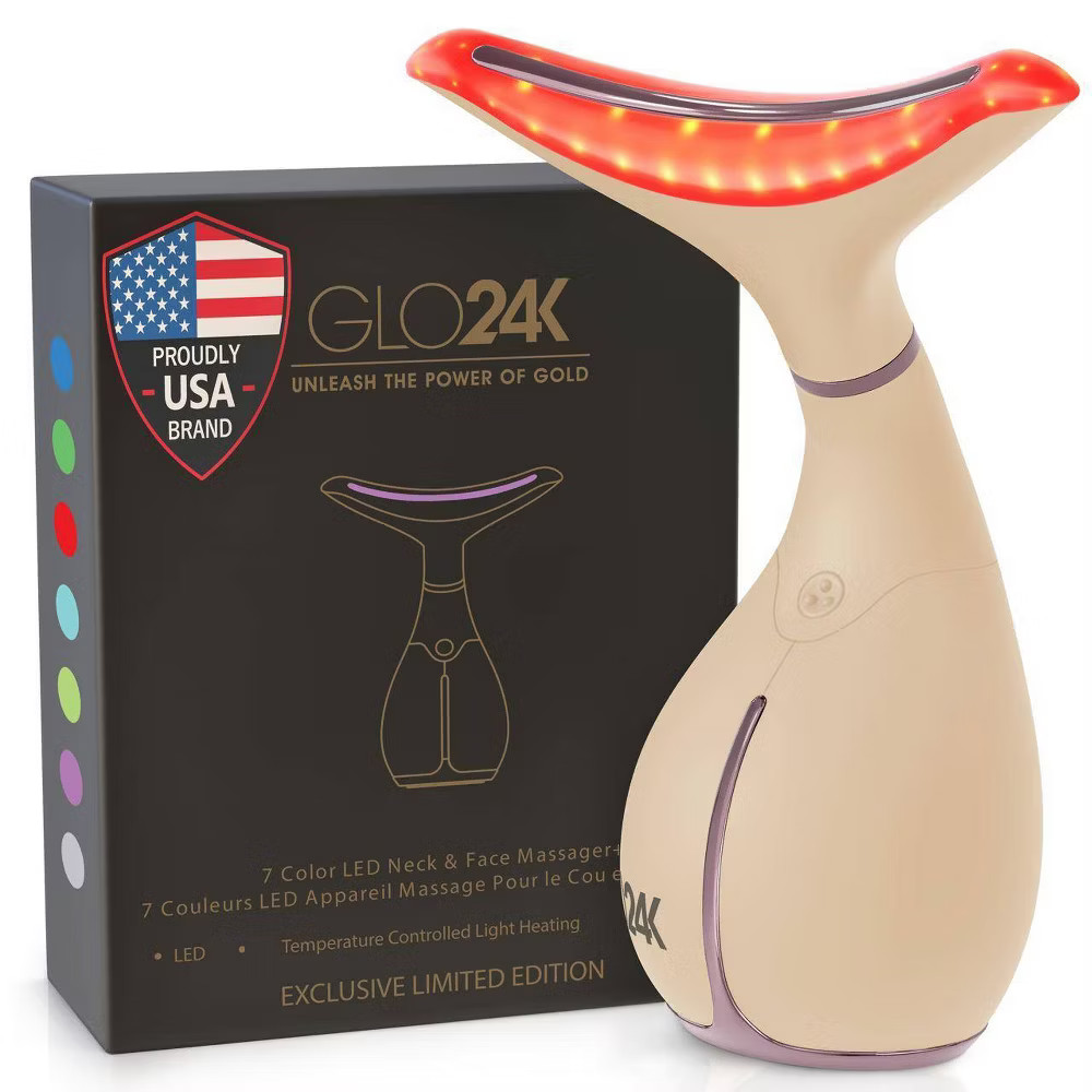GLO24K 7 Color LED Neck and Face Beauty Device – Limited Edition