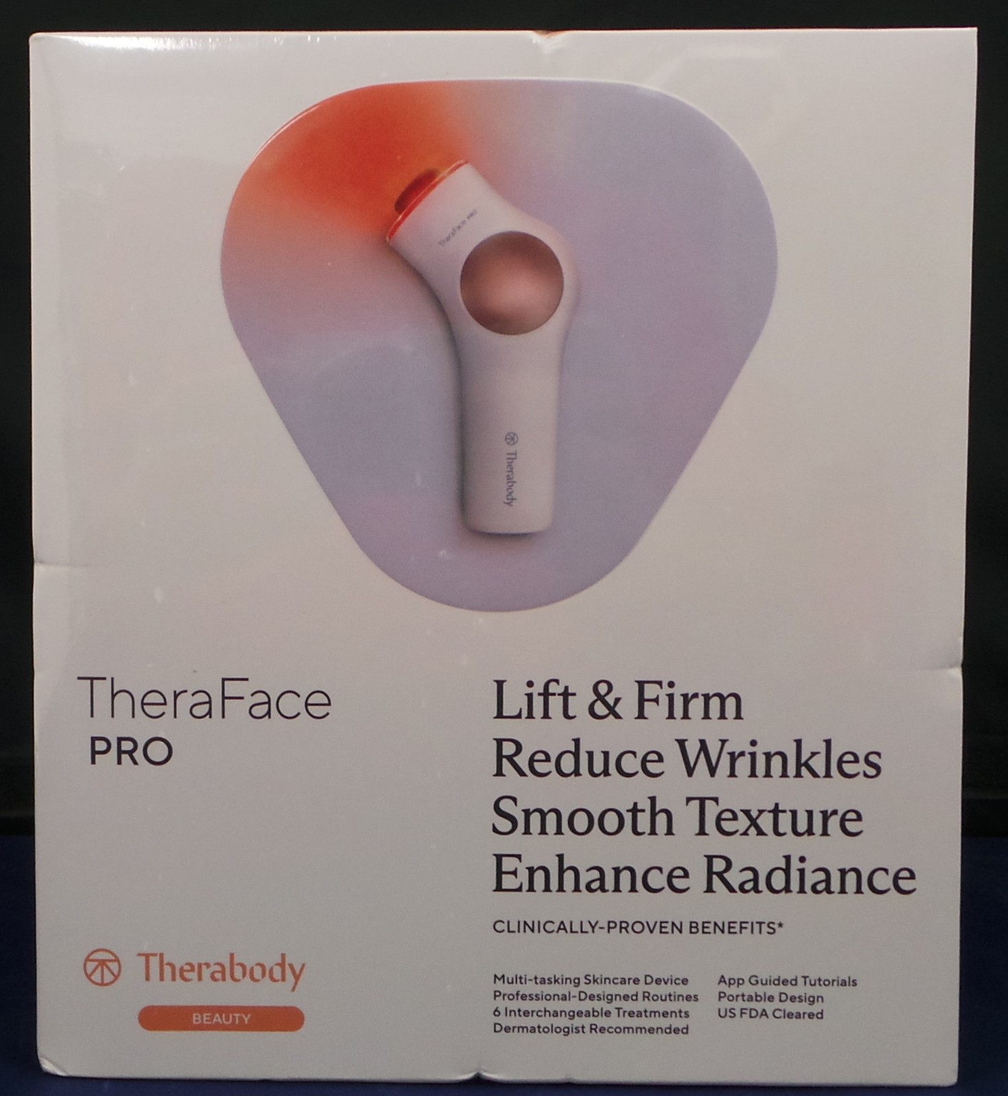 Therabody TheraFace PRO Facial Health Device – White New-Factory Sealed