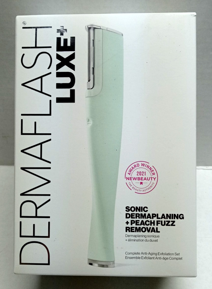 DERMAFLASH LUXE+ Sonic Dermaplaning Tool Anti-Aging Exfoliation Hair Removal NEW