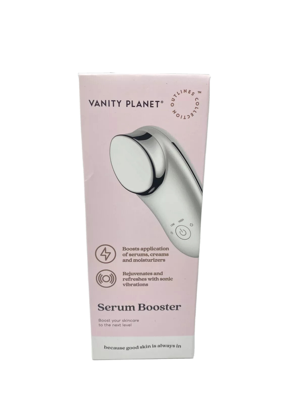 Serum Booster by Vanity Planet Rejuvenates & Refreshes w/ Sonic Vibrations. NEW.