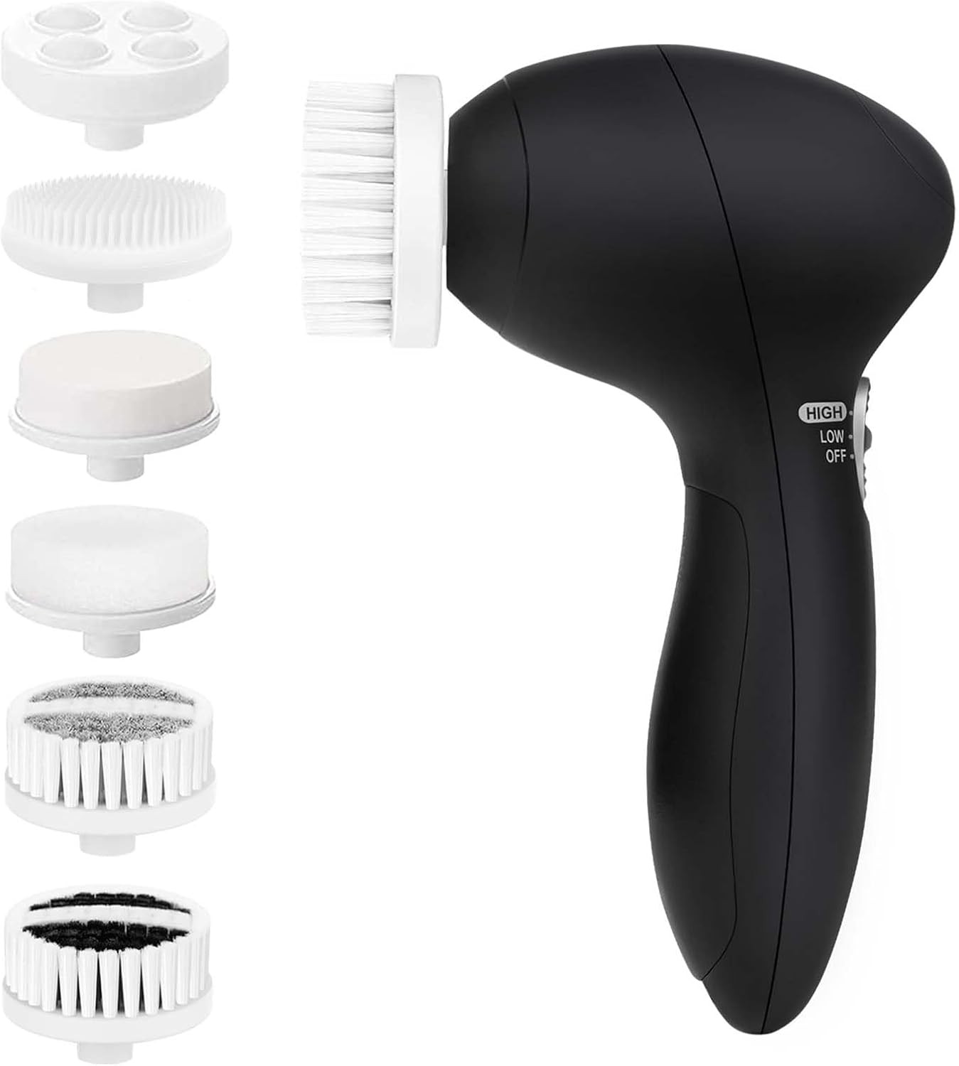Facial Cleansing Brush Face Scrubber: Electric Face Spin Cleanser Brushes