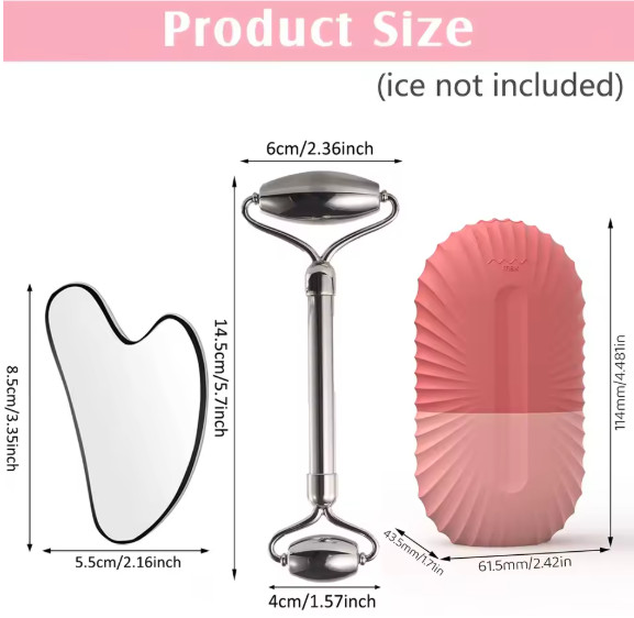 Facial Ice Roller Mold Face Massager Skin Cooling Pore Minimizer Skincare Tool