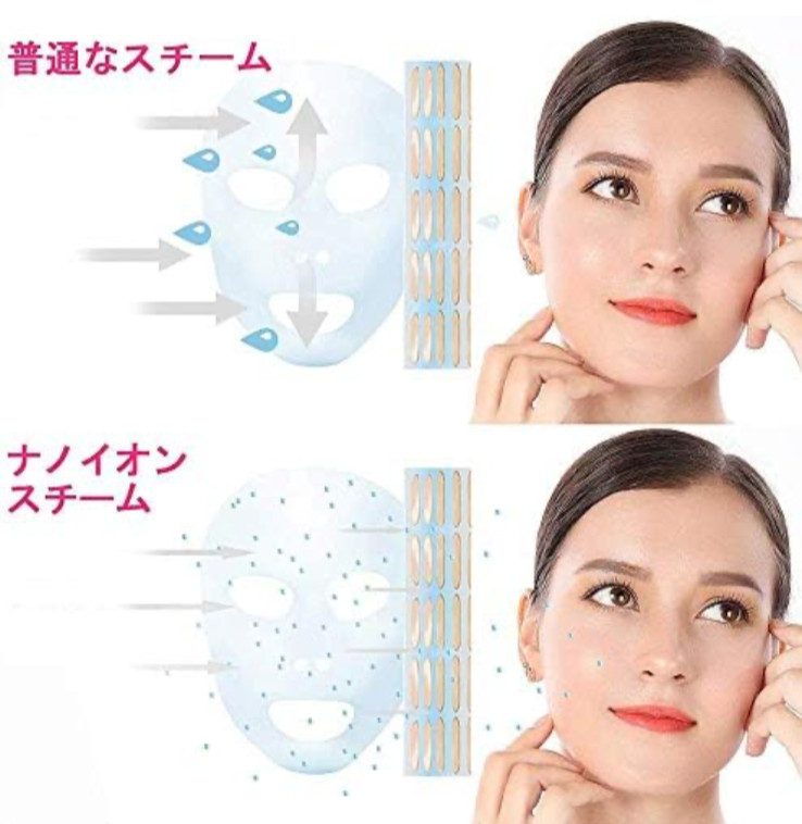 Facial Steamer White Nano Steam Heat Spray Anti-Drying Comes With A Hair Band