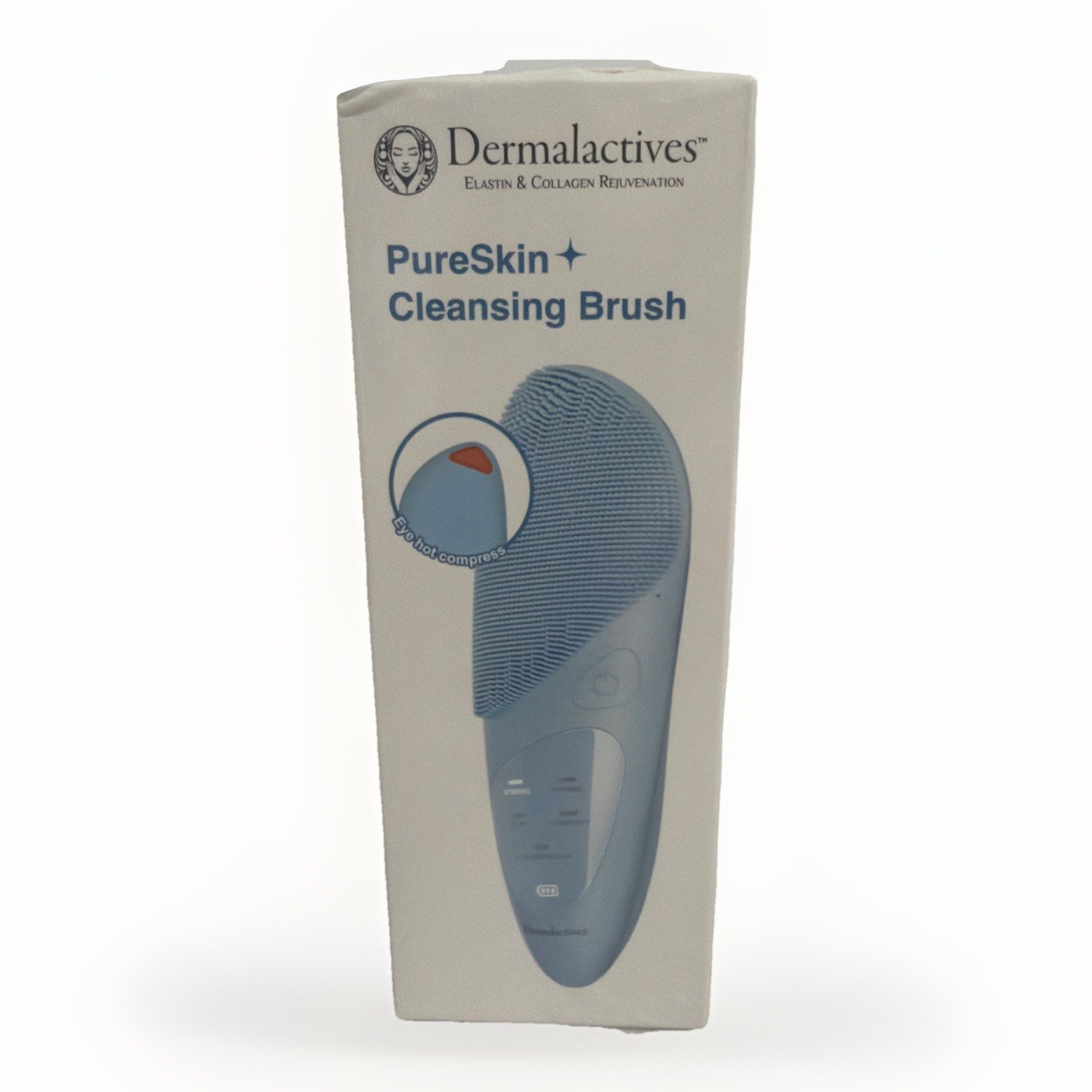 DERMALACTIVES PURE SKIN CLEANSING BRUSH WITH EYE COMPRESS FEATURE NIB