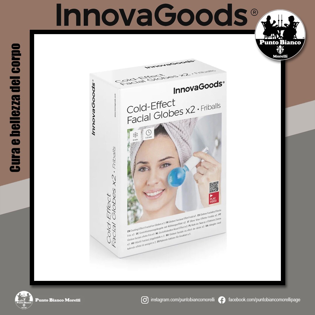 Massaggiatore viso e contorno occhi rassodante effetto lifting sfere in vetro