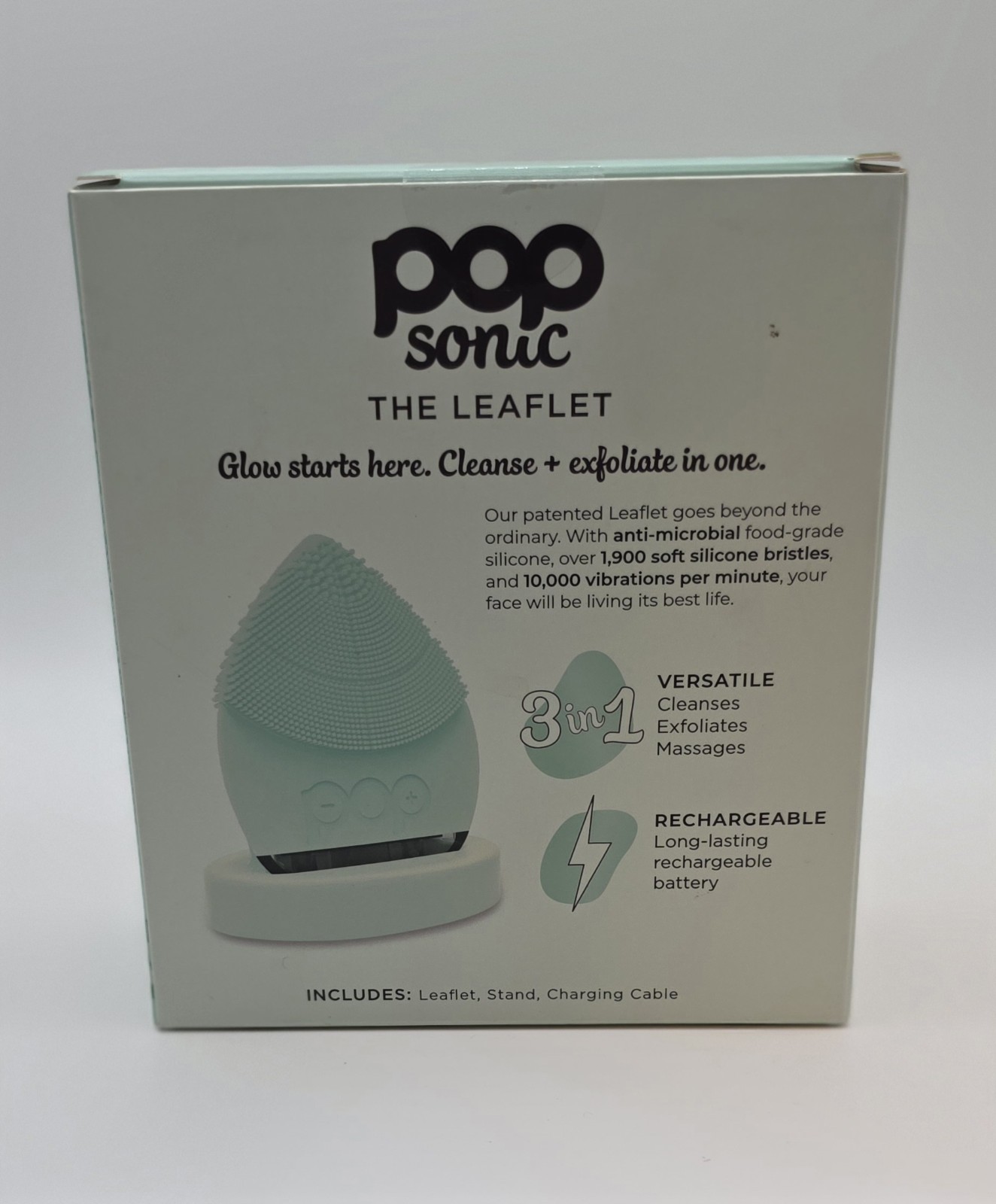 Pop Sonic Leaflet Rechargeable Cleansing Tool | NIB | Mint $59 MSRP