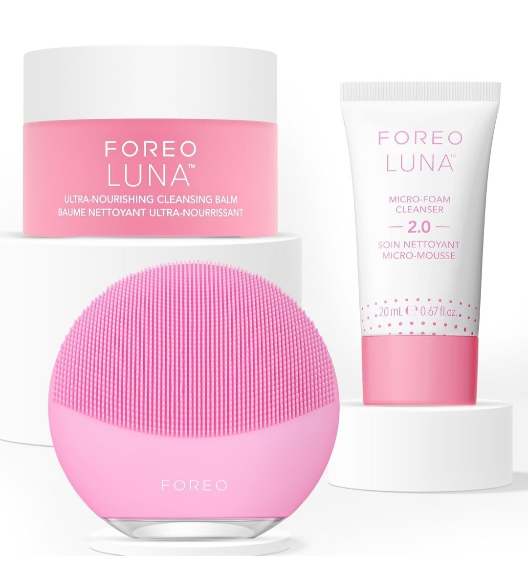 Foreo LUNA Mini 3 Skincare Bundle | Cleansing Brush, Foam & Balm | New & Sealed